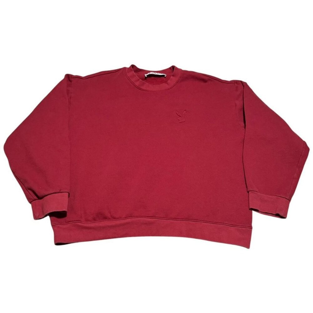 Playboy Pacsun Embossed Spell Out‎ Bunny Logo Double Sided Sweatshirt Adult XL